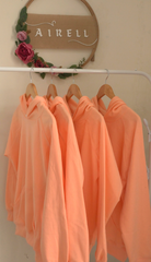 Peach plain hoodie