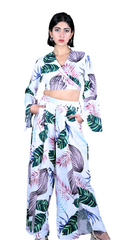 Leaf printed co-ord set