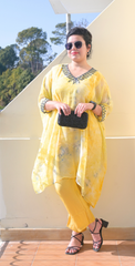 Yellow designer kurta set (Two Piece)