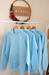 Blue plain hoodie