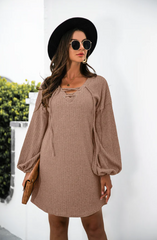 Short knit dress