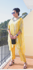 Yellow designer kurta set (Two Piece)