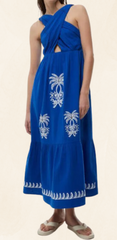 Blue ankle length dress