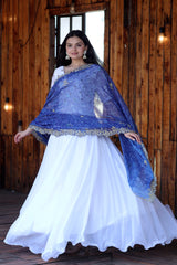 Designer Gown With Dupatta (Two piece)