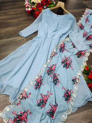 Designer Gown With Dupatta (Two piece)