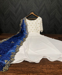 Designer Gown With Dupatta (Two piece)