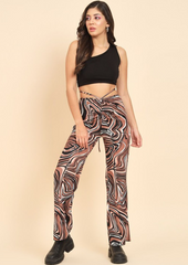 Regular fit lycra blend trousers