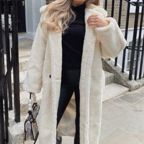 Faux fur coat