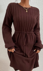 Brown Knit dress