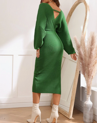 Green bodycon dress