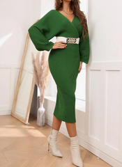 Green bodycon dress