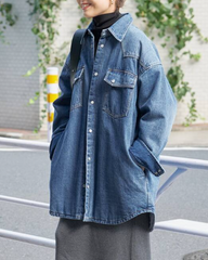 Oversized denim jacket