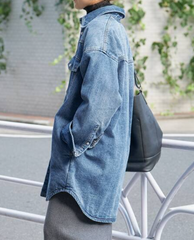 Oversized denim jacket