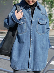 Oversized denim jacket