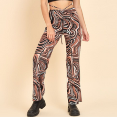 Regular fit lycra blend trousers